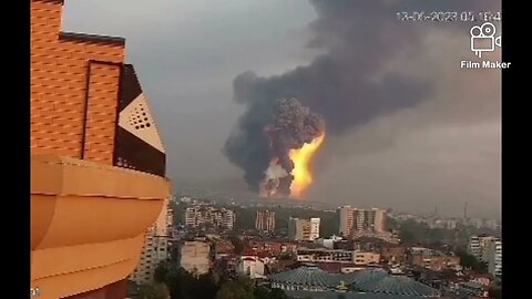 Russia's humongous missile strike on British Storm Shadow's missile depots in Khmelnitsky Ukraine