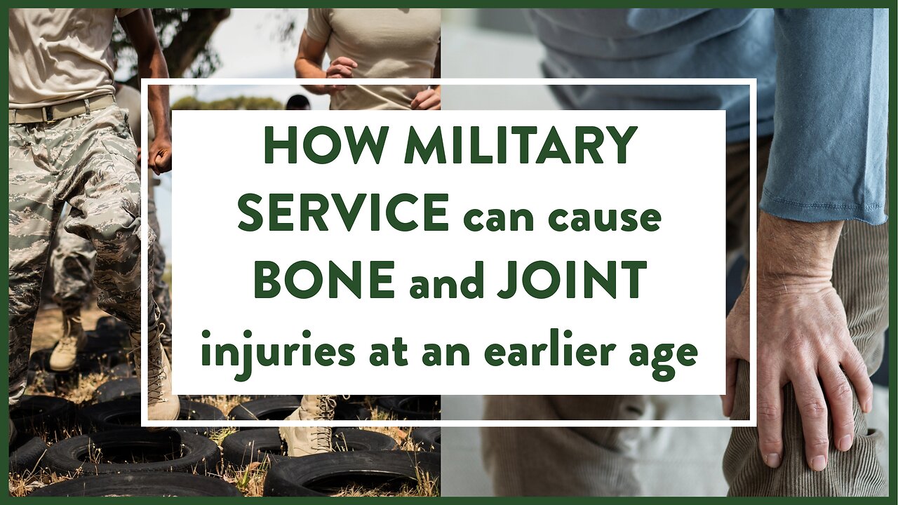 How military service can cause bone and joint injuries at an earlier age