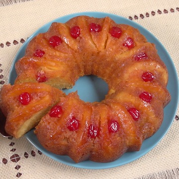 Pineapple Upside Down Bundt Cake