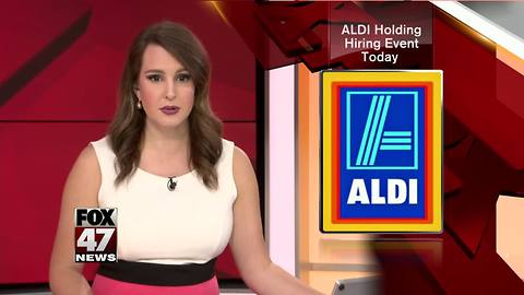 Hiring spree Tuesday at ALDI stores across MI