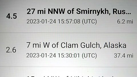 Deep 6.4 Chile & Earthquakes Around The World. More Signs Of A Large Earthquake. 1/24/2023