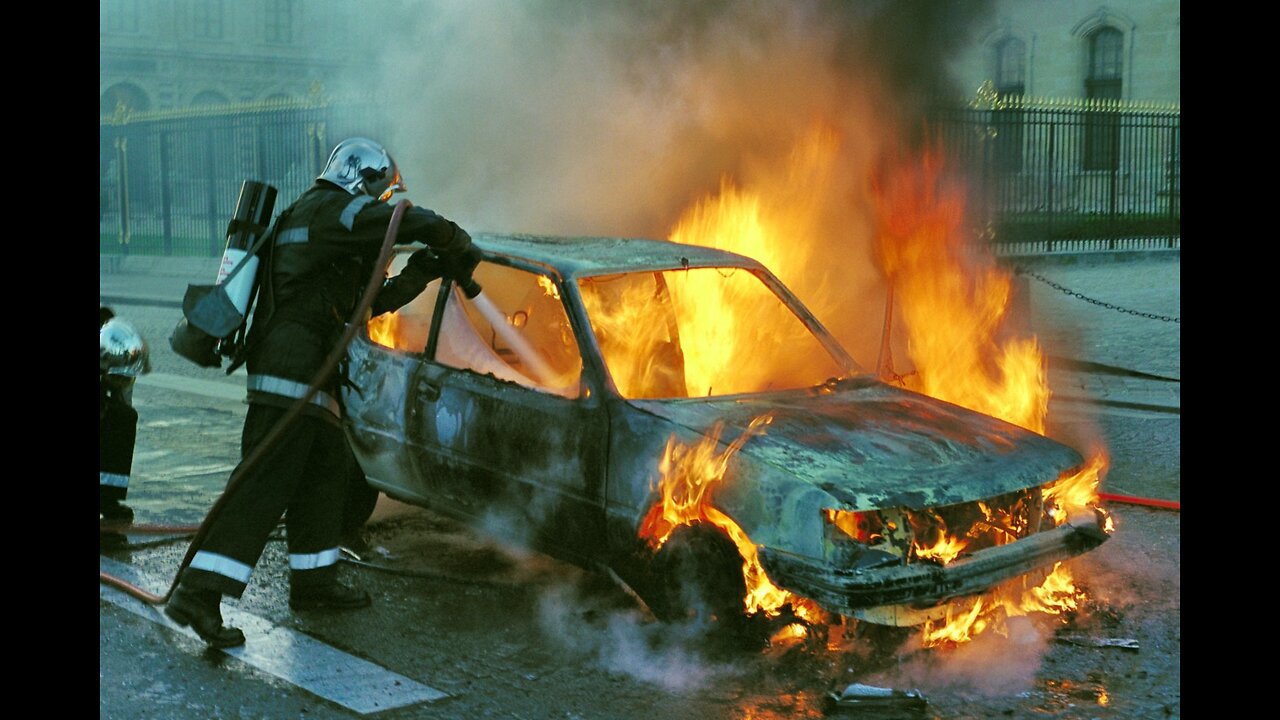 Ukraine invasion - TANK crushes civilian car in Kyiv but driver is miraculously rescued alive