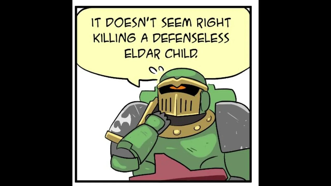 Salamander Meets Eldar Child | 40k Fan Comic