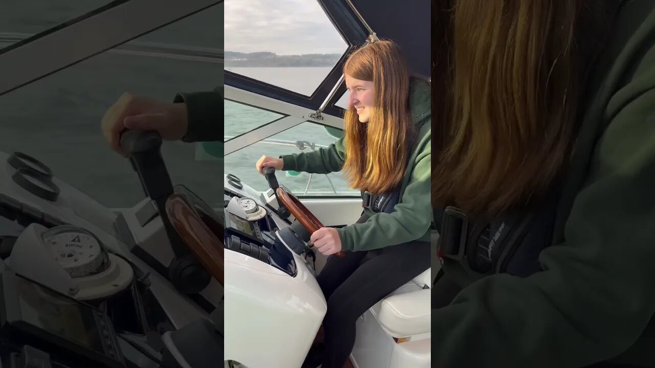 Paige driving the targa 30
