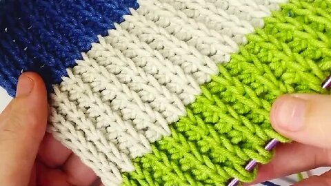 🧶Super Easy Tunisian Crochet Baby Blanket For Beginners