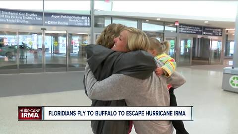 Floridians fly to Western New York to escape Irma