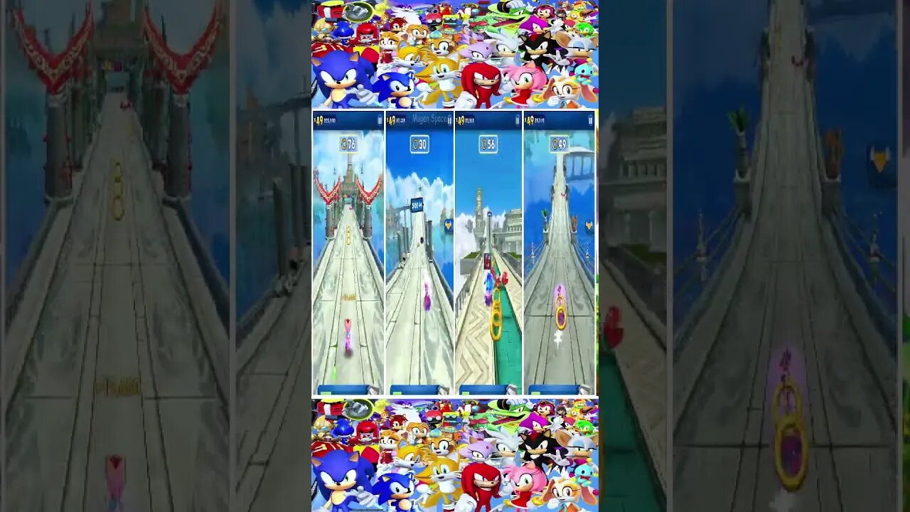 Paladin Amy Rose VS Amy Rose VS Andronic Sonic VS Lunar BlazeISonic Dash #shorts #short #shortvideo
