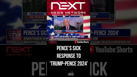 Pence's SICK Response to ‘Trump-Pence 2024’ #shorts