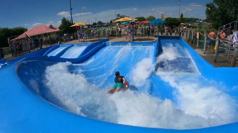 flowrider - Maggie - 2 at Soak City, Kings Island