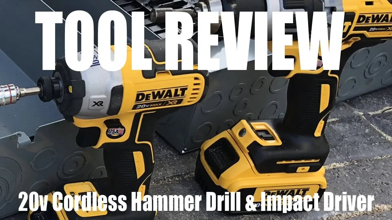 TOOL REVIEW - Dewalt Combination Hammer-Drill & Impact Driver Set