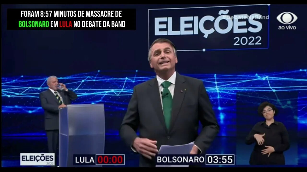 Veja Lula sendo humilhado por Bolsonaro em 8:27 minutos no debate da Band