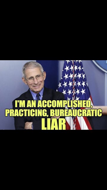 YOU HAVE TO SEE WHAT FAUCI SAID,HE NEEDS TO GO TO PRISON