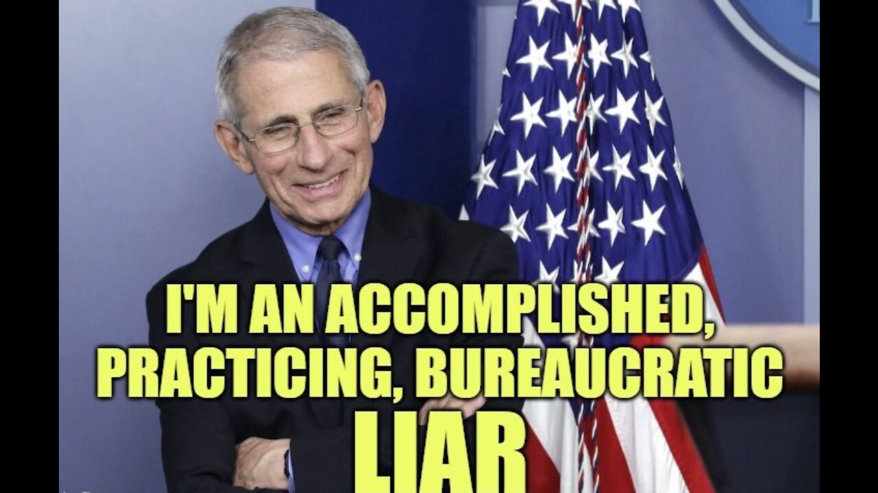 YOU HAVE TO SEE WHAT FAUCI SAID,HE NEEDS TO GO TO PRISON