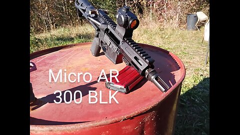 Micro 300BLK 4.75" range testing