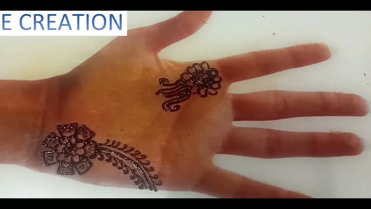 simple henna mehndi design for beginner