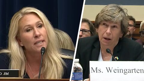Marjorie Taylor Greene Destroys Teachers Union Pres. for Supporting School Closures During Covid