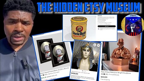 Tariq Nasheed and Items from Etsy (shopping website) Exposed at The Hidden History Museum.