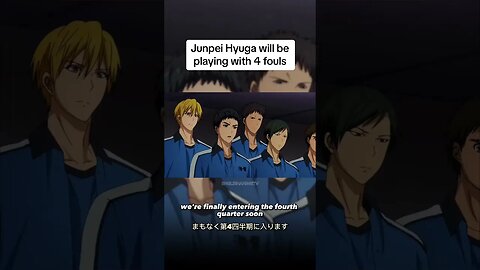 Junpei Hyuga will be playing with 4 fouls 😬 #anime #kurokonobasket #fyp