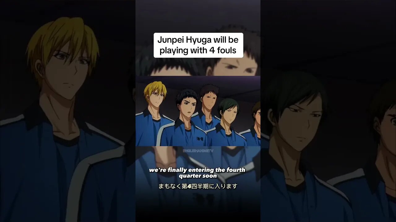 Junpei Hyuga will be playing with 4 fouls 😬 #anime #kurokonobasket #fyp