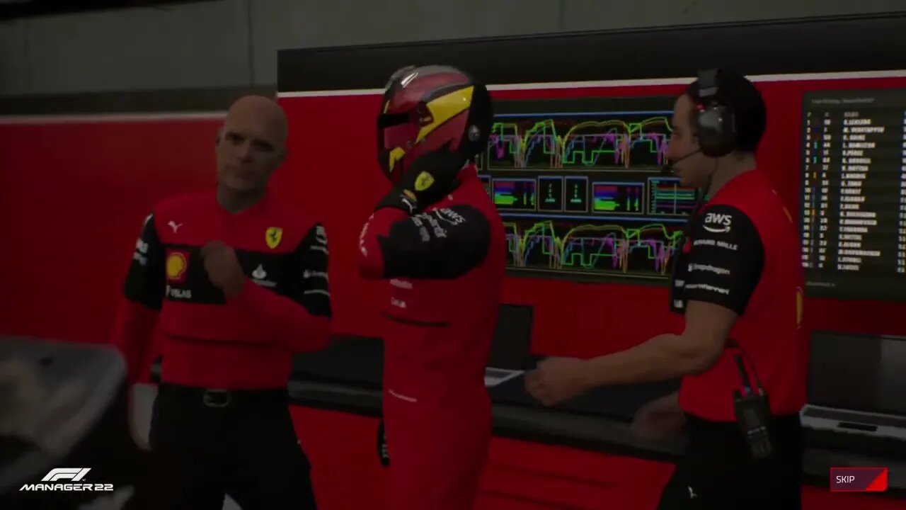 F1 Manager 2022 Season 1 Team Ferrari Race 7