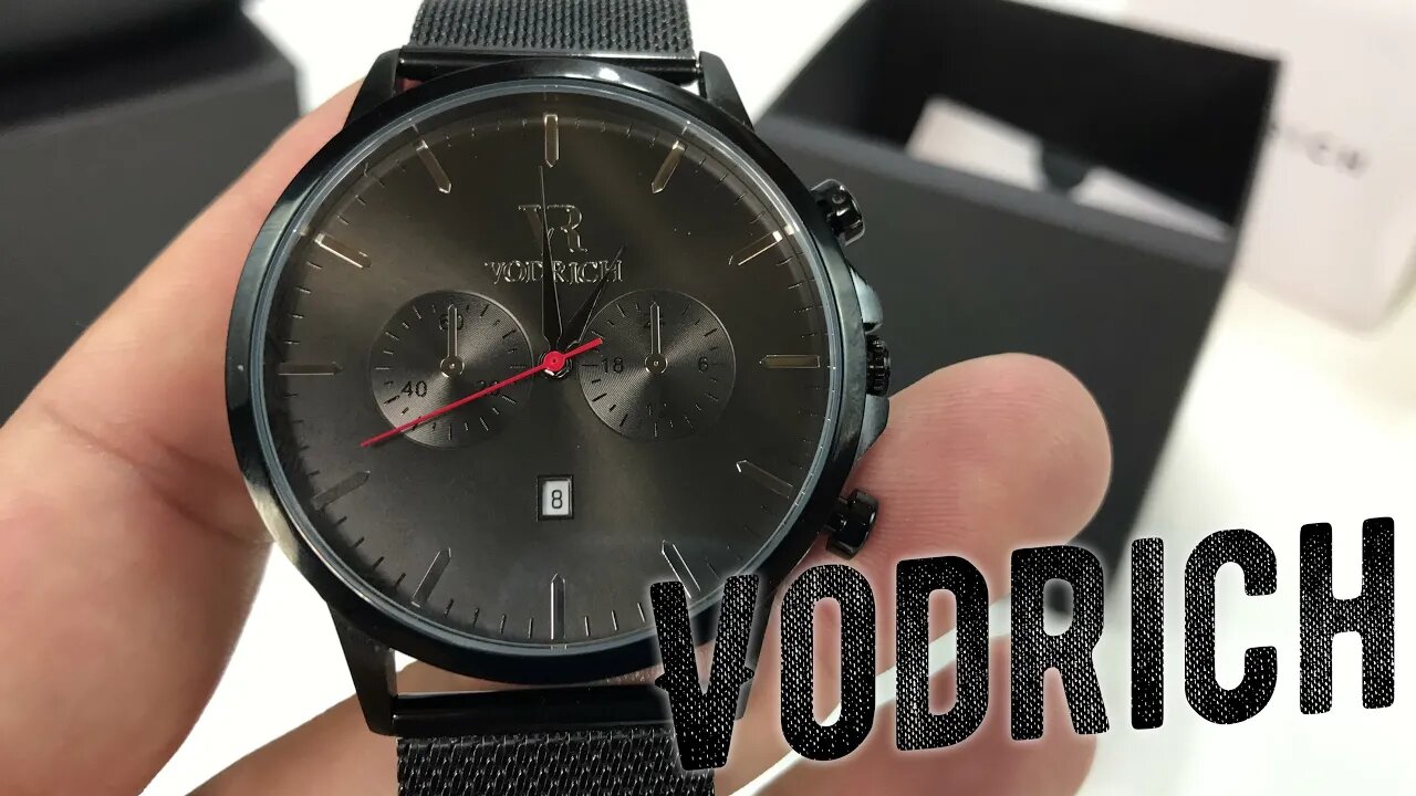 Vodrich VR Chrono Black/Red Fashion Watch Review