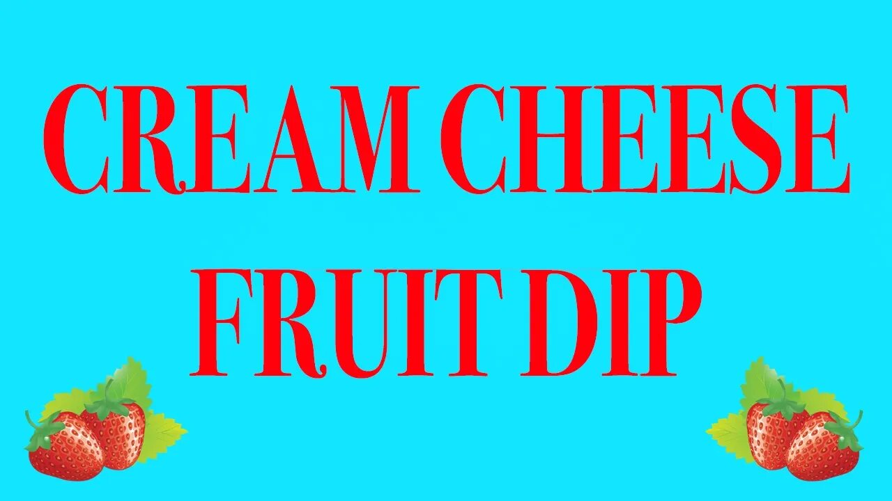 Fruit Dip Recipe!