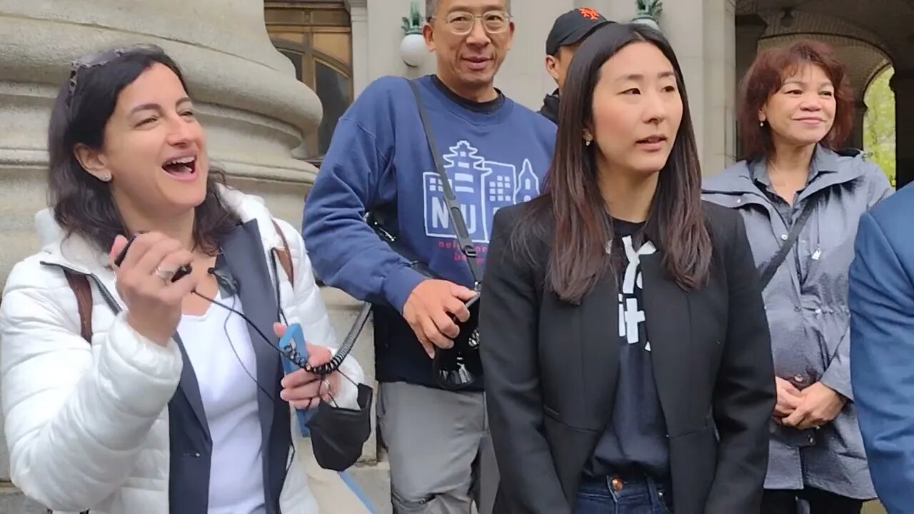 The Chinatown Ten Press Post Conference Infront of 1 Centre Street hosted by @NUBCanal