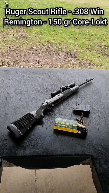 Ruger Scout Rifle - .308 Win Chronograph (Remington 150 gr Core-Lokt)