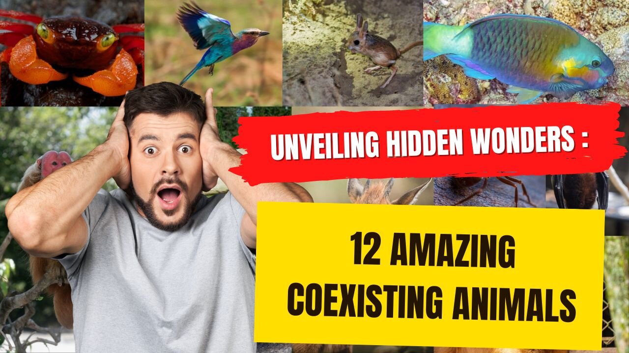 Unveiling Hidden Wonders - 12 Amazing Coexisting Animals