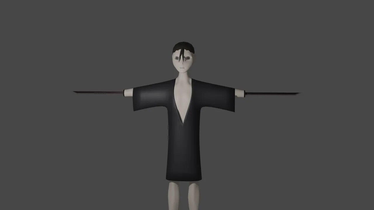 Blender Male Grindset - Hyakkimaru Part 12