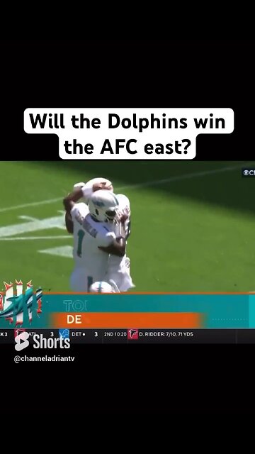 Will the Dolphins win the AFC east? #shorts #footballshorts #football #miamidolphins #sportsnews