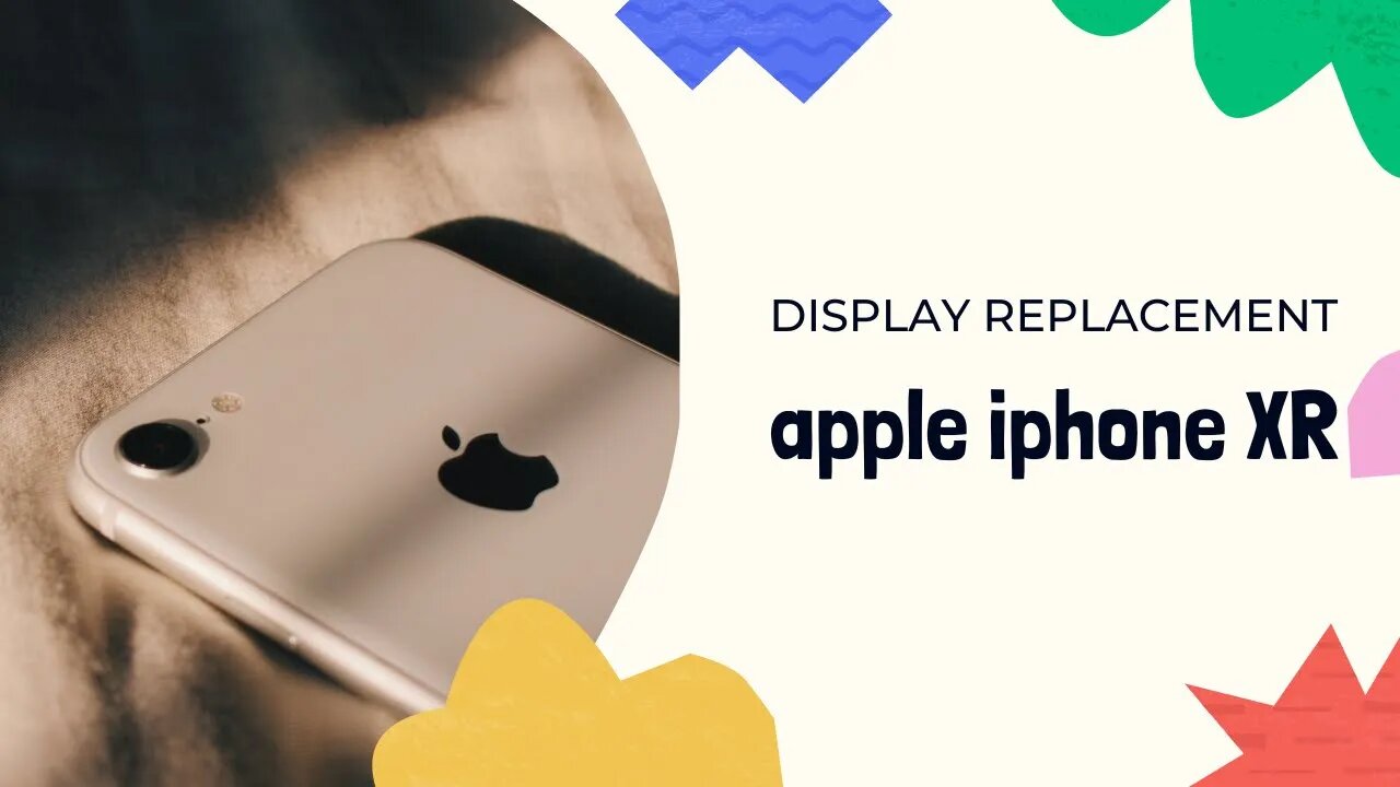 Apple Iphone XR, display replacement, repair video