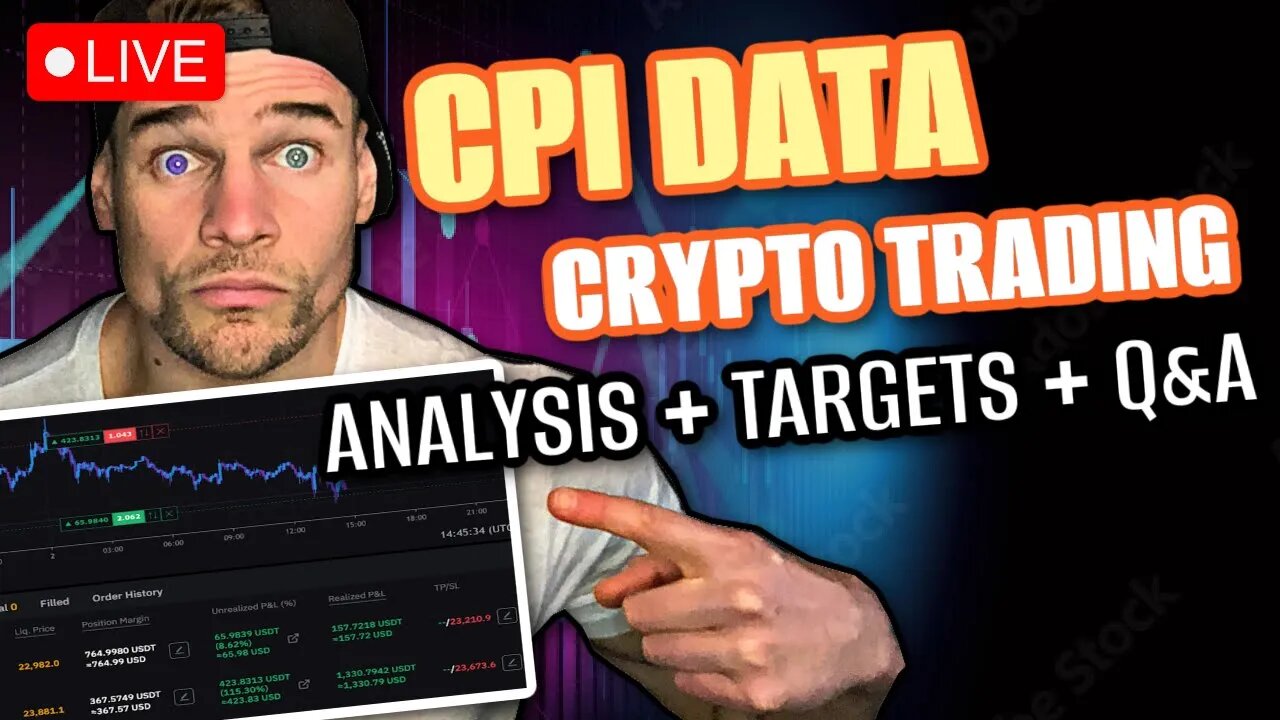 🔴 LIVE - INFLATION CPI DATA VOLATILITY | CRYPTO TRADING & ANALYSIS