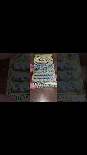 NEW $200,000 Lottery Tickets Nest Egg Scratch Offs!