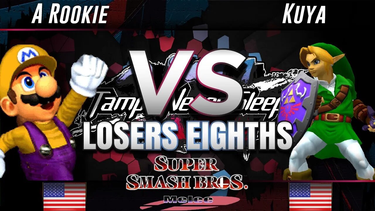 Kuya (Link) vs. SFS | A Rookie (Mario) - Melee Loser's Eighths - TNS 8