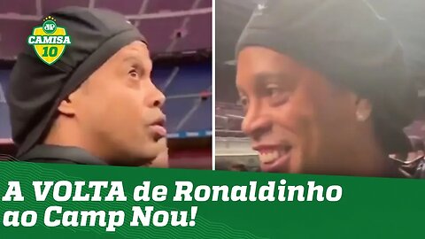 Ele é FO**! OLHA o que Ronaldinho falou ao VOLTAR ao Camp Nou!