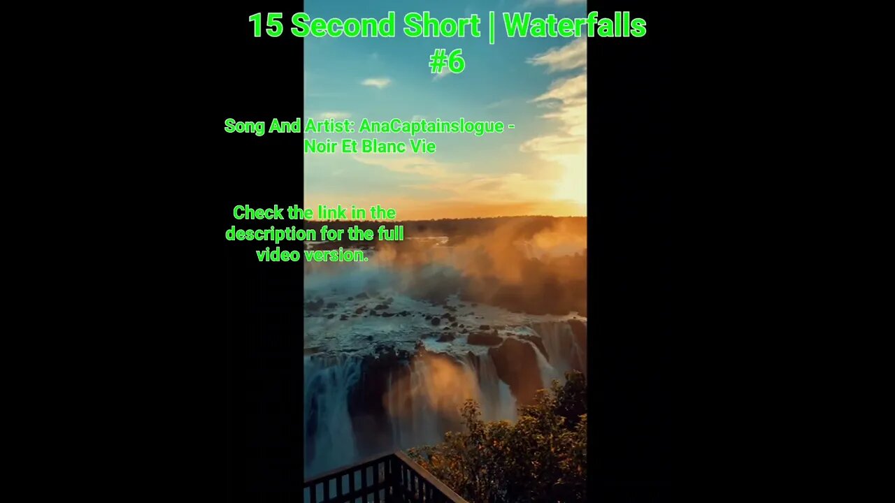 15 Second Short | Waterfalls | Brilliant Mind Meditation Music #meditation #6 @Meditation Channel