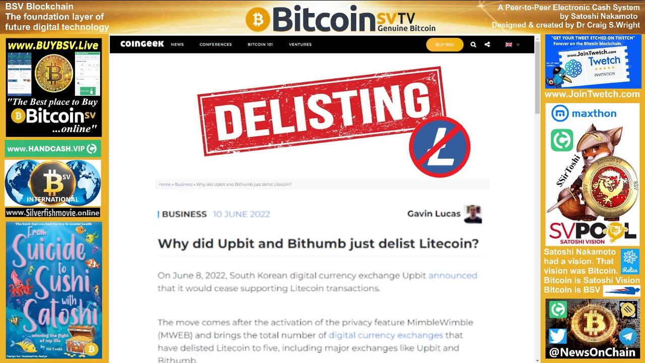 SirToshi's News: Delisting Litecoin