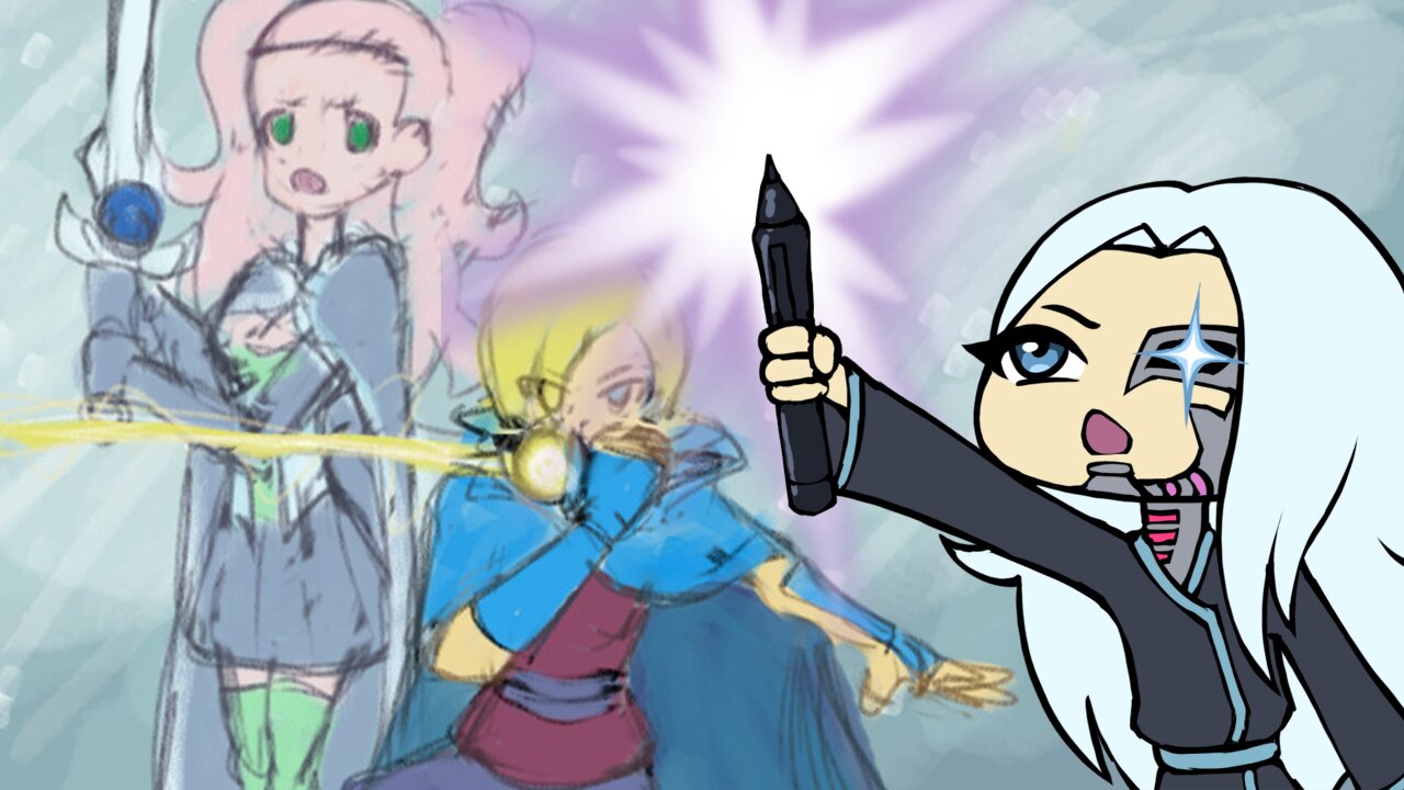 [Drawing] Illustrating Carol and Anton from Crytures!