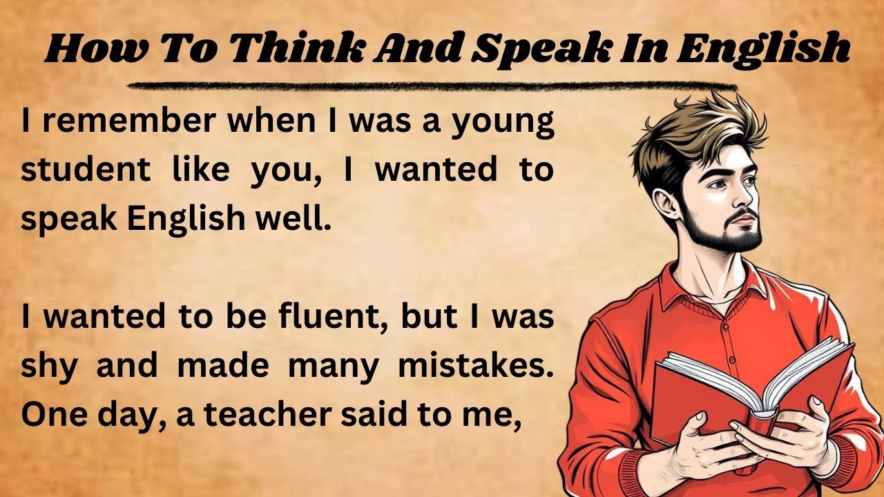 How To Think And Speak In English || Graded Reader || Improve Your English ||