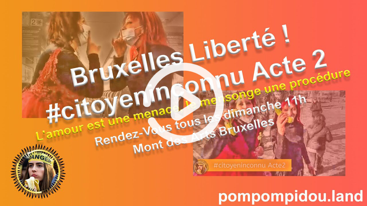 Bruxelles Liberté ! #citoyeninconnu Acte 2