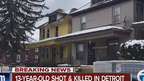 13-year-old shot and killed in Detroit