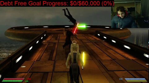 Luke Skywalker VS Count Dooku In A Battle With Live Commentary In Star Wars Jedi Knight Jedi Academy