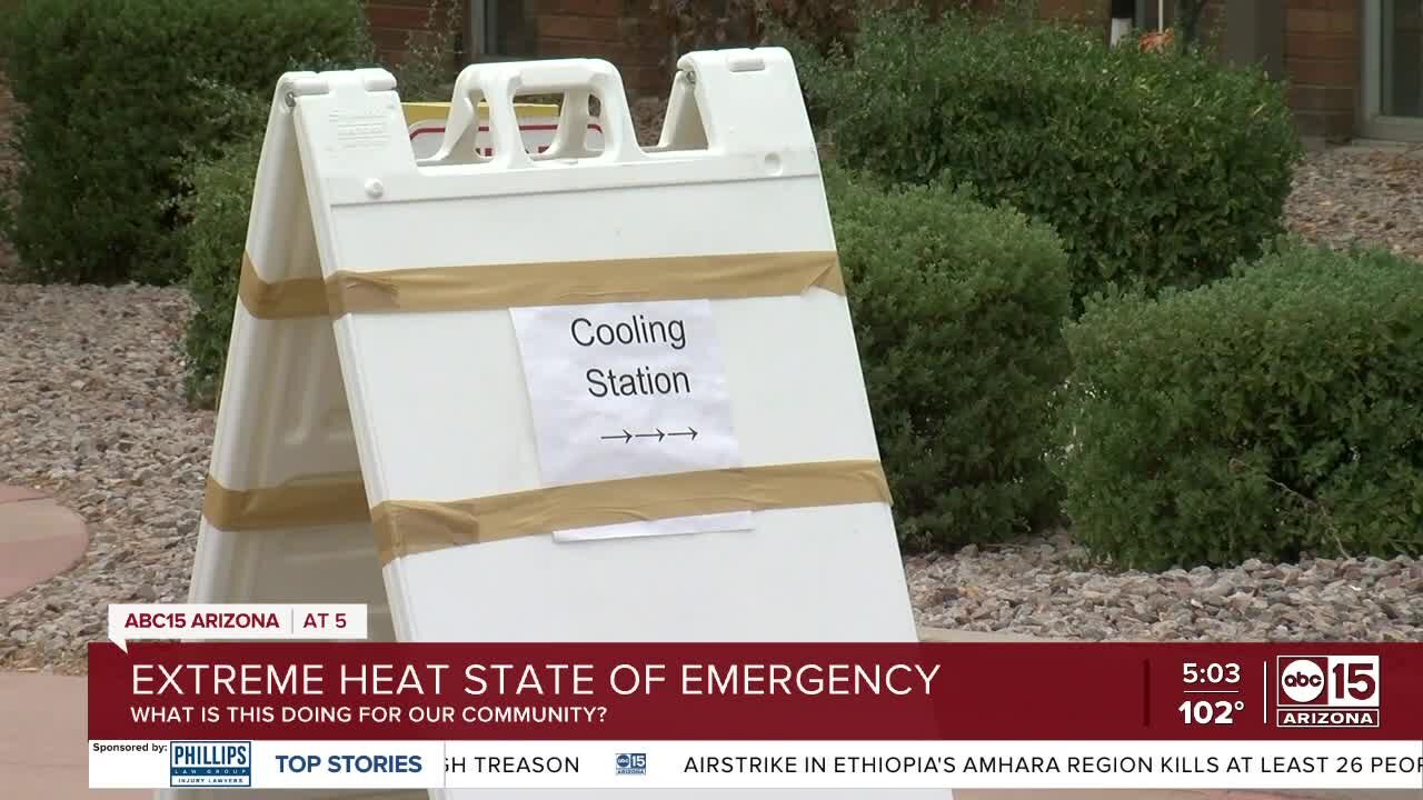 As temperatures rise, cooling center sees more people utilizing them