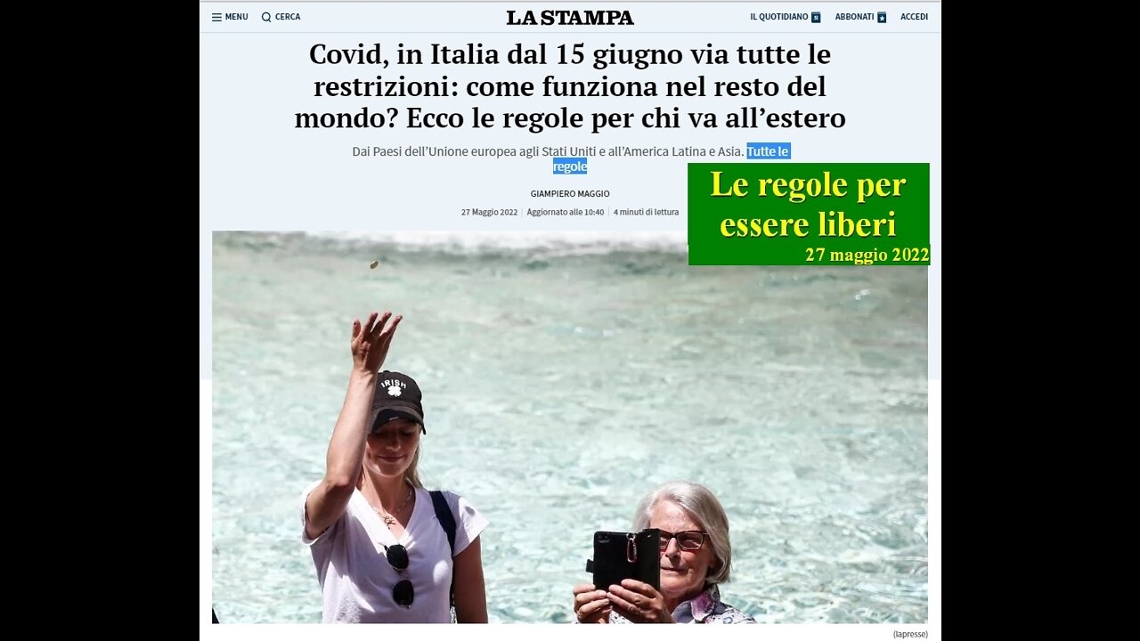 Le regole per essere liberi