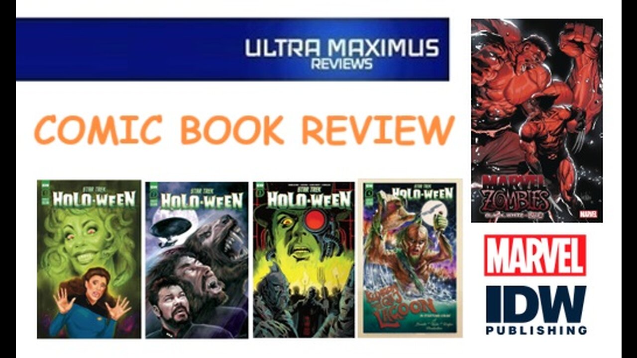 💥 Comic Book Review | Marvel Zombies: Black White & Blood #1 | Star Trek Holo-Ween #1-#4