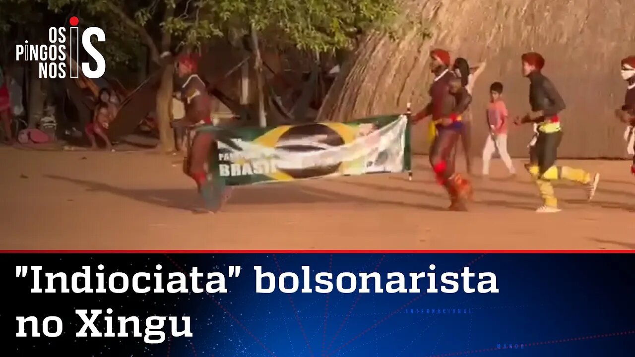 No Xingu, índios fazem ato pró-Bolsonaro; veja vídeo