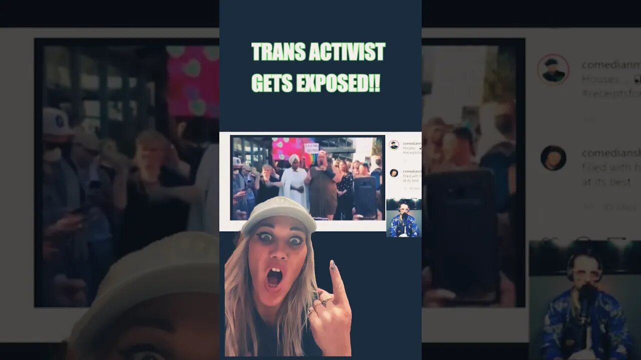 OMG 😱WATCH THIS TRANS ACTIVIST GET EXPOSED! #shorts #reaction #wtf #wow