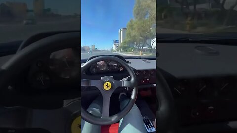 This is what driving a Ferrari F 40 is like. Enjoy the sound. #cars