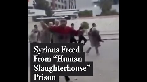 Syrians Freed From “ Slaughterhouse Prison “ ( Q Plan ? )